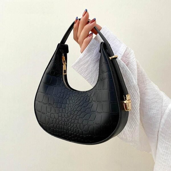 Chic Alligator Pattern PU Leather Shoulder Bag & Clutch for Women